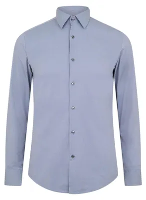 Image de Boss - Chemise « P-Hank S » pour homme, col Kent, coton GT23415 (42,5 cm) (bleu foncé)