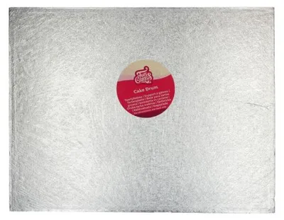 Produktbild von Tortenplatte Silber rechteckig 35,5 x 45,5cm - 1cm stark