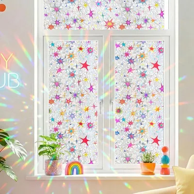 Zdjęcie produktu dla Folia okienna samoprzylepna, nieprzezroczysta, kolorowa, 44 x 200 cm. Zapewnia ochronę przed słońcem i izolację termiczną