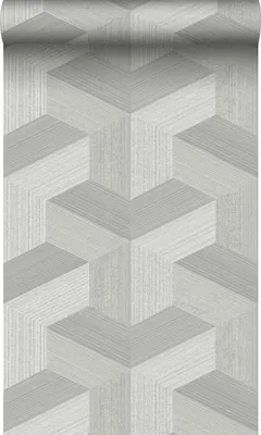 Produktbild von Origin Wallcoverings Tapete 3D-Muster Grau 53 cm x 10.05 m