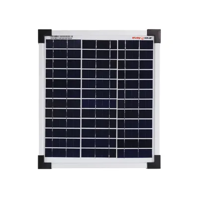 Produktbild von enjoy solar® Solarpanel Polykristallines Solarmodul 10W 12V, 156.75 mm Perc-Zellen, 0% MwSt.