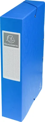 Produktbild von Exacompta 8x Archivbox Karton, 600g, Rücken 60mm + Etikett, A4, sortiert, 50600E