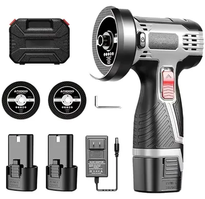 Immagine prodotto di Smerigliatrice angolare compatta - Smerigliatrice angolare a batteria - 16,8 V - Batteria al litio - Ricaricabile - Ideale per levigatura, taglio e lucidatura - Colore: Tipo B