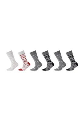 Produktbild von Camano Socken (Pack, 6-tlg.) ca-soft organic Baumwolle in modischem Design black 27-30