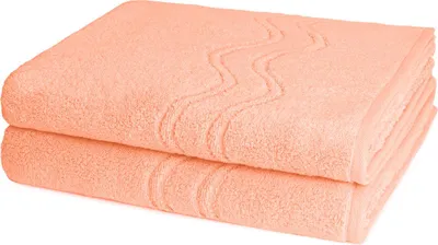 Produktbild von Ross Cashmere feeling 2 X Duschtuch im Set Walkfrottee aus Baumwolle 520 g/m², Weich saugstark mit Aufhänger Kordel, Wellenmuster und gewebte Bordüre elegant