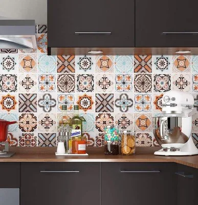 Obrázok produktu pre Unyqoos® Vodovzdorná samolepiaca fólia s mozaikovým vzorom do kuchyne a kúpeľne, 40 cm x 5 m