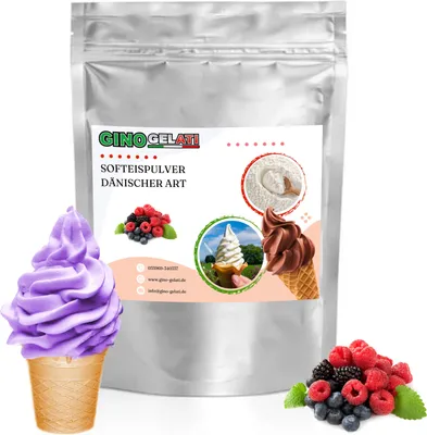 Zdjęcie produktu dla Owoce leśne duńskie miękkie lody w proszku 333 g