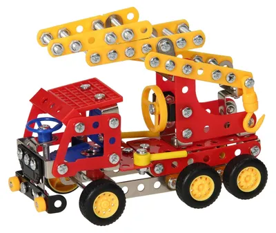 Produktbild von Metall-Bausatz Feuerwehr-Leiterwagen, 206 Teile