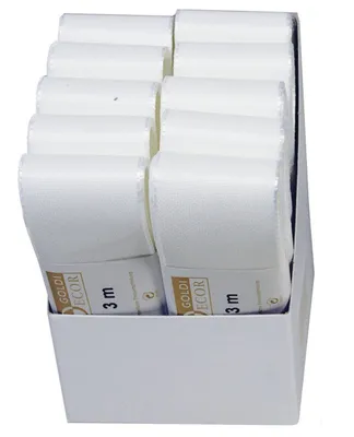 Produktbild von Goldina® 1445040011003 Basic Taftband - 40 mm x 3 m, weiß
