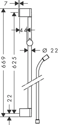 Produktbild von Hansgrohe Unica, 0,65 m