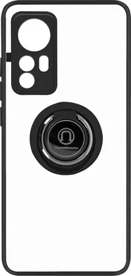 Imagen del producto de Funda híbrida con soporte de anillo para Xiaomi 12 / 12X, color negro