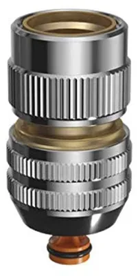 Image de Claber Raccord Rapide Aquastop Metal-Jet En Métal 6 Billes 1/2"-5/8" Art. 9611