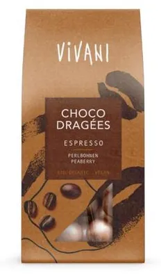 Productafbeelding van Vivani Choco Dragees Espressio (75 gr)