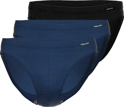 Produktbild von Ammann 3er Pack Jeans Feinripp Slip / Unterhose Im sportlich-klassischem Schnitt, Aus strapazierfähiger Baumwolle, Mit Weichelastikbund
