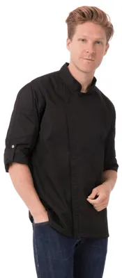 Kochjacke Hartford, Polycotton, schwarz, 5XL