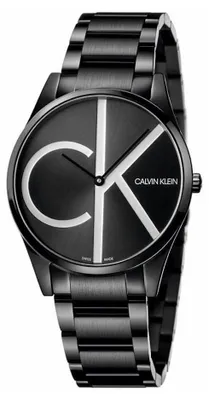 Image de Calvin Klein Femmes Hommes Montre, Analogique , Taille:Taille unique, Couleur:Noir-noir,blanc