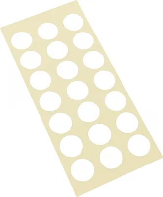 Produktbild von Dreifke® Aufkleber I Markierungspunkt, blanko, weiß, Haftpapier, ablösbar, Ø ...