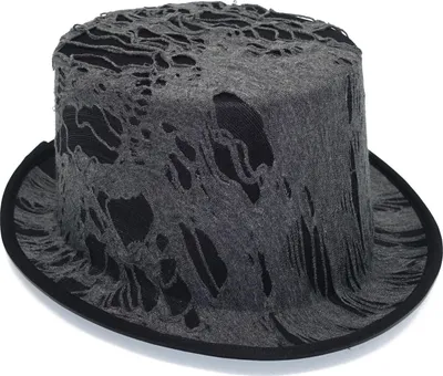 Produktbild von Halloween Zylinder mit Spinnenweben-Fetzen