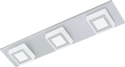 Produktbild von EGLO LED Deckenleuchte Masiano, 3 flammige Deckenlampe, Wohnzimmerlampe aus Aluminium und Kunststoff, Flurlampe, warmweiß