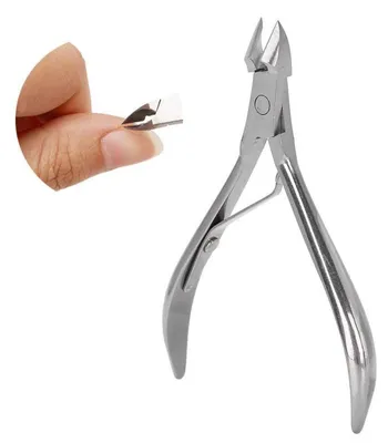Image de Ciseaux à ongles en acier inoxydable avec étui de protection en silicone, pour manucure et pédicure
