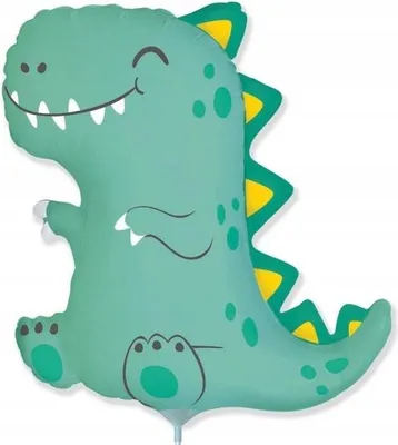 Produktbild von Folienballon Klein DINO Dinosaurier T-Rex Tyrannosaurus Dinosaurier Geburtstag Party 35cm
