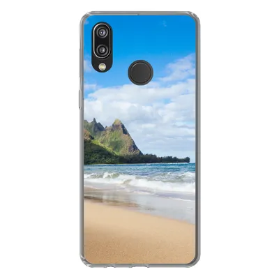 Produktbild von MuchoWow® Handyhülle Schutzhülle Hülle für Huawei P20 Lite (2020) Strand - Tropisch - Hawaii Silikon Softcase Handy Hülle - Kartenhalter