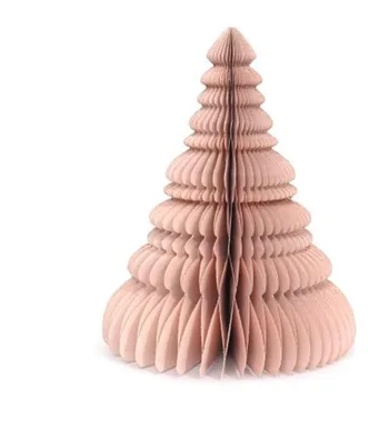 Only Natural – Wabenpapier-Weihnachtsbaum – Beige – 30 cm – Ansicht 1