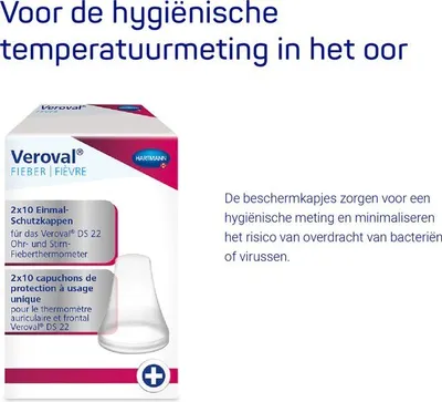 Produktbild von VEROVAL DS22 Infrarot-Fieberthermometer, Schläfenmessung
