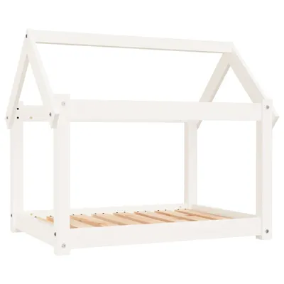 Immagine prodotto di vidaXL Letto per cani bianco 81x60x70 cm in legno di pino massiccio