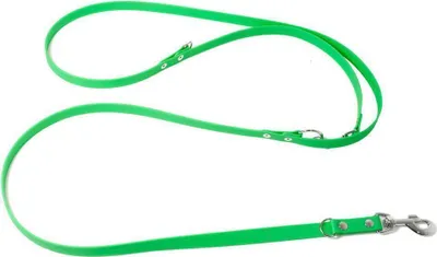 Produktbild von Mystique® Biothane verstellbare Leine 16mm neon grün 250cm