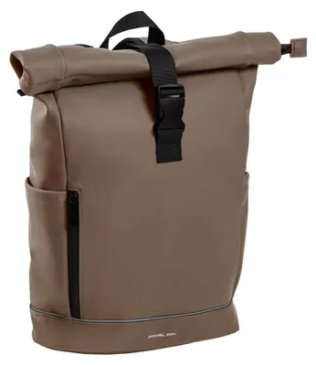 Produktbild von Daniel Ray Rolltop-Rucksack Laptoprucksack Highlands mit gepolstertem Rücken - PolyurethanRollrucksack Fahrradrucksack mit Laptopfach in Taupe