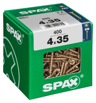 Produktbild von Spax Universalschrauben 4.0 x 35 mm PZ 2 - 400 Stk.