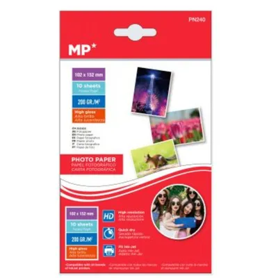 Immagine prodotto di Carta fotografica 10x15 opaca 200g/m 10 fogli MP PN241
