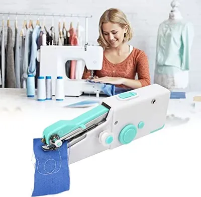 Produktbild von Letcart nähenmaschine, mini tragbares Mehrzweck-Kordelzubehör-Zubehör Anfänger, Kinder Erwachsene, Blau
