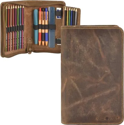 Produktbild von Greenburry Vintage Stifteetui Leder 13.5 cm