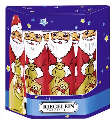 Produktbild von Riegelein Weihnachtsmann aus Vollmilchschokolade Massiv groß 125g