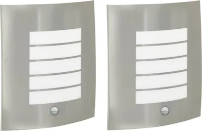 Immagine prodotto di Lampada da Parete Esterna 2 pcs Argento 23.5 x 9 x 26 cm