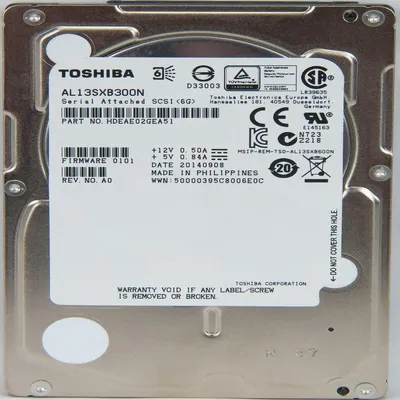 Obrázek produktu pro Toshiba Al13sxb300n, 300GB, SAS, 2,5", SFF, pevný disk pro server/NAS
