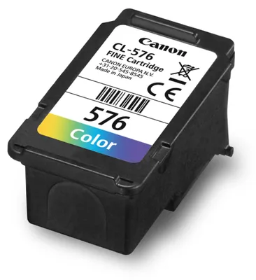 Produktbild von Canon CL-576, Standardertrag, Cyan, Magenta, Gelb, 6,2 ml, 1 Stück(e), 100 Seiten, Einzelpackung