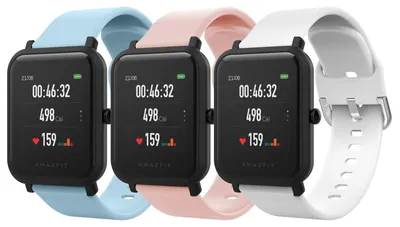 Image de 3 bracelets en silicone souple - compatibles avec les montres Amazfit