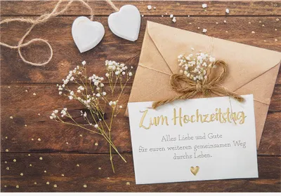Produktbild von Hochzeitstag  unverpackt  Glückwunschkarte im Format 116 x 166 cm mit