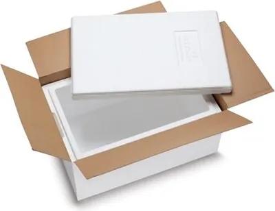 Produktbild von 18x Isolierboxen mit Deckel aus rEPS 580 x 380 x 285 mm 30 Liter inkl. Umkarton