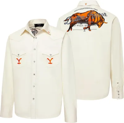 Produktbild von Stars & Stripes Herren Westernhemd YELLOWSTONE »So wild So angry« Beige