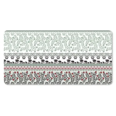 Produktbild von MuchoWow® Mauspad Mousepad Pflanzen - Elefant - Muster 60x30 cm - Mousepads - Maus Mat - Pad - Mausunterlage - Nachhaltig