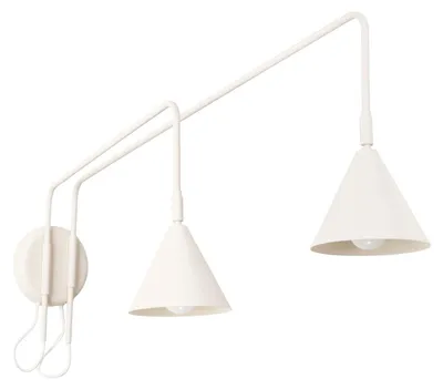 Produktbild von Wandlampe mit Schalter H: 30 cm E14 2-flammig Modern Wandleuchte