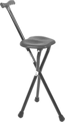 Produktbild von Famanu Gehstock mit Sitzfunktion - Klappbar, Aluminium, 87 cm