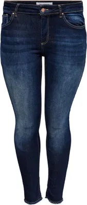 Produktbild von ONLY CARMAKOMA Damen Skinny Jeans Curvy Ankle Denim Große Größen Plus Size Übergröße Größe: 54W / 34L