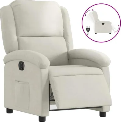 Produktbild von vidaXL Relaxsessel Elektrisch Creme Samt
