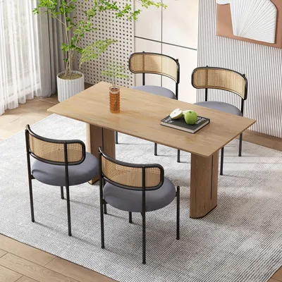 Obrázek produktu pro Jídelní židle - Židle - Pohodlné židle - Křesla - Sada židlí - Moderní, minimalistický design - Sada 4 kusů