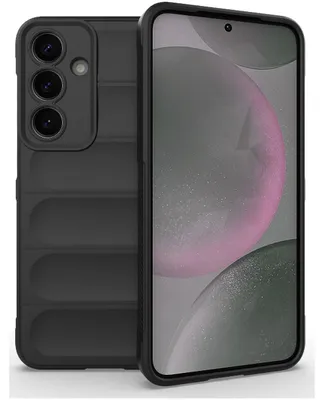 Produktbild von Mobigear Bumpy Schutzhülle für Samsung Galaxy S25 Plus – Flexible TPU-Hülle, Schwarz